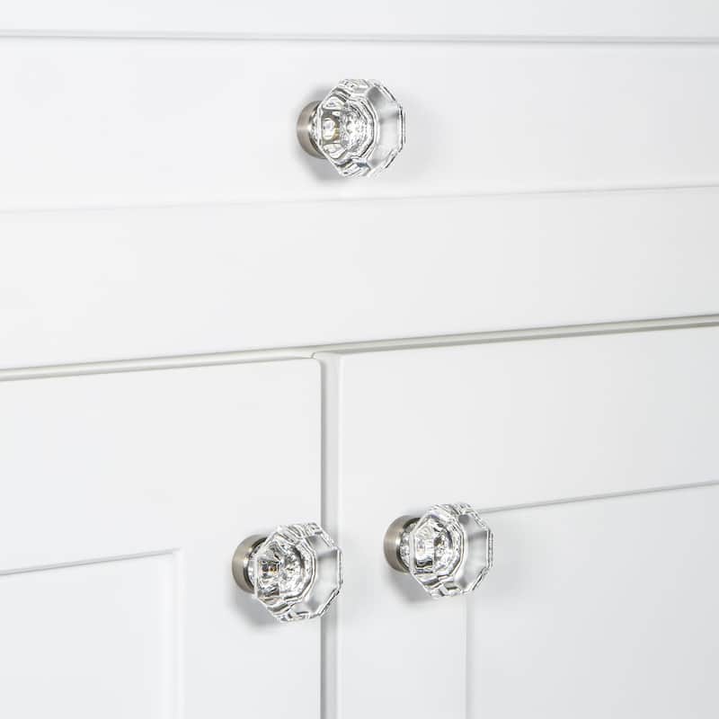 Grandeur CHAM-CRYS-KNOB Chambord 1-3/8" Faceted Geometric Luxury
