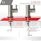 preview thumbnail 9 of 30, Kitchen Sink Drinking Water Faucet, Commercial Water Filtration Faucet, Stainless Steel, Contemporary Style High-Spout