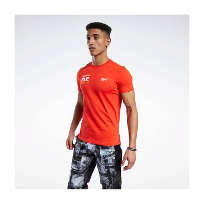 Reebok Mens Logo With 95 Graphic T-Shirt,, Red, Small