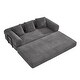 preview thumbnail 39 of 47, Convertible Sleeper Sofa Bed with Pillows, 4-in-1 Corduroy Folding Mattress Couch