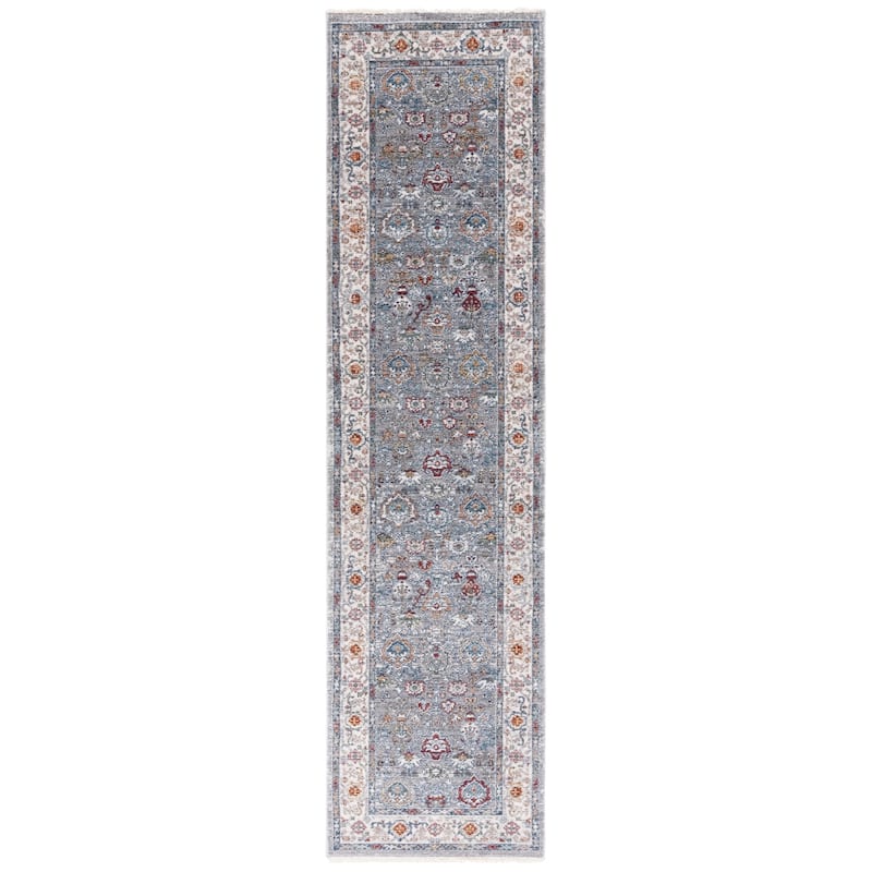 SAFAVIEH Lauren Ralph Lauren Lefka Rug - 2' x 8' Runner - Grey Blue/Ivory