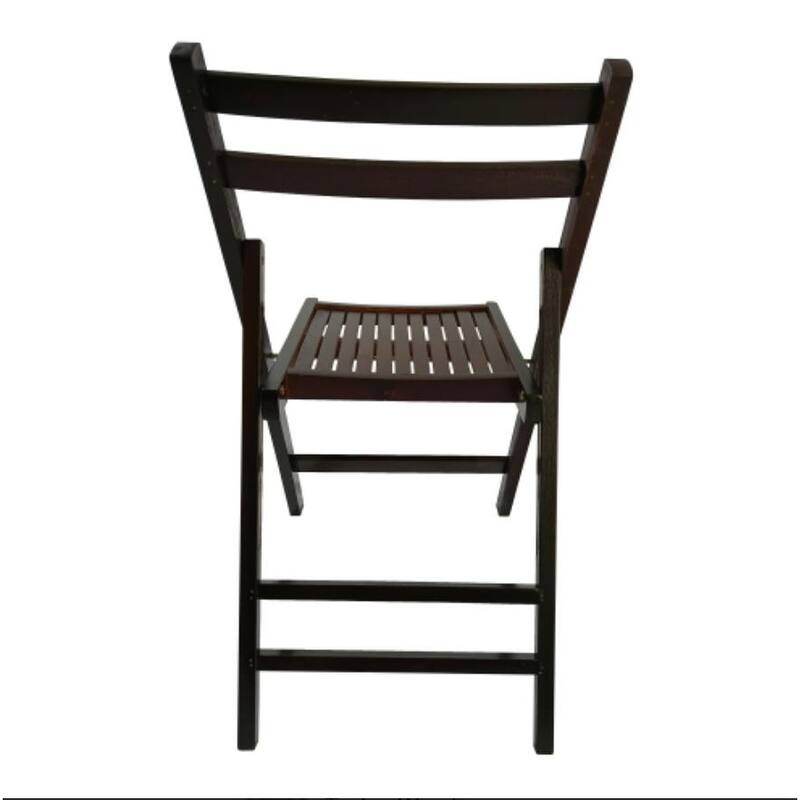 Slatted folding wood event chairs with set of 4