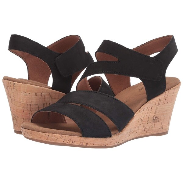 rockport women's briah asym wedge sandal