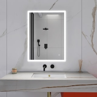 Frameless Wall-Mount Anti-Fog LED Light Bathroom Vanity Mirror - Bed ...