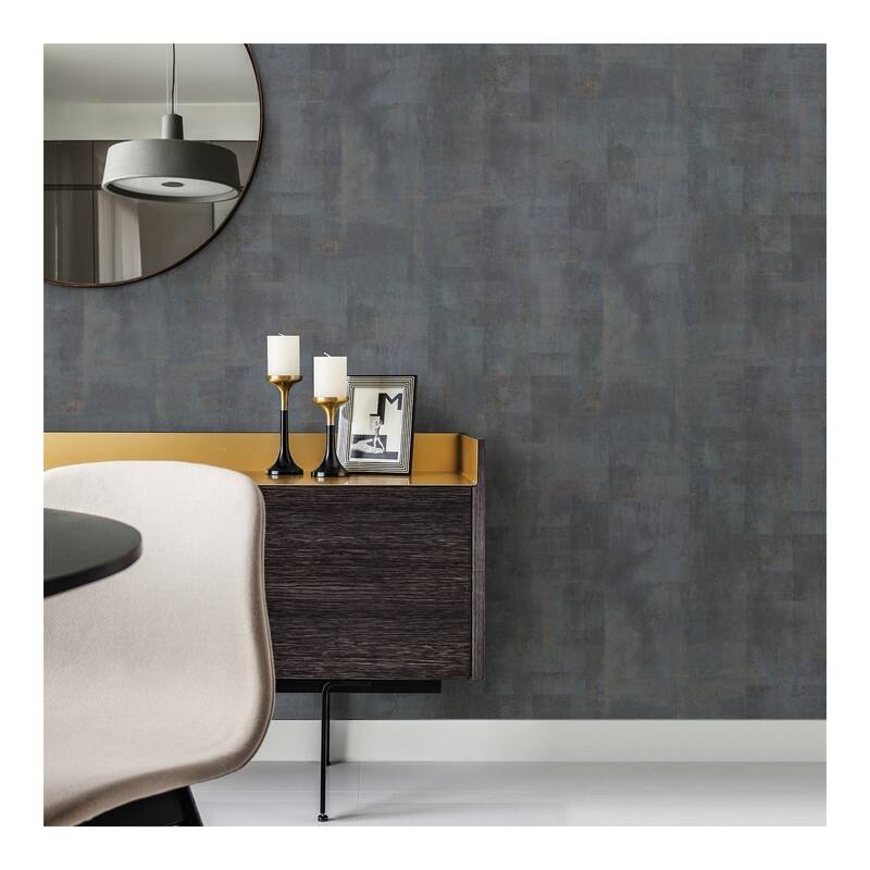 Brewster Ozone Teal Texture Wallpaper - 21 x 396 x 0.025