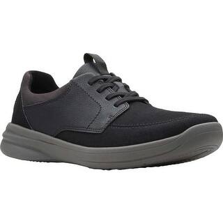 clarks sneakers mens black