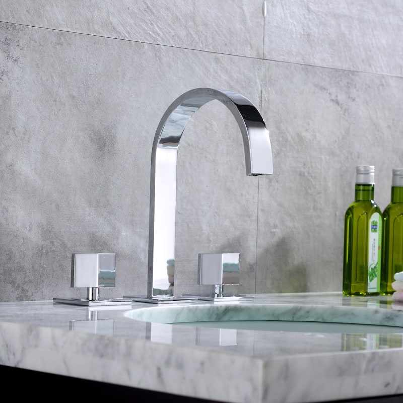 Luxier WSP05-T Widespread Bathroom Faucet with Pop-Up Drain