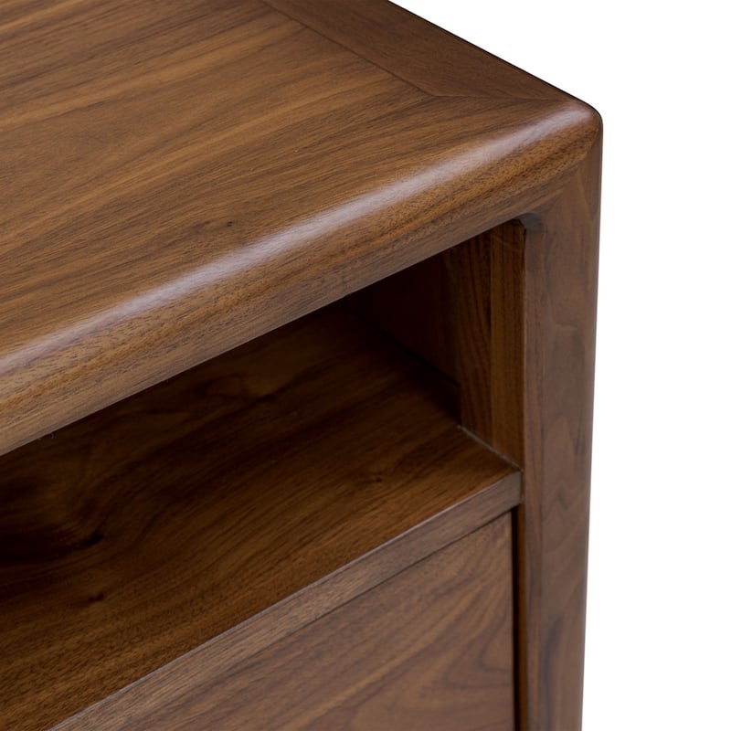 Poly & Bark Marla American Black Walnut Nightstand