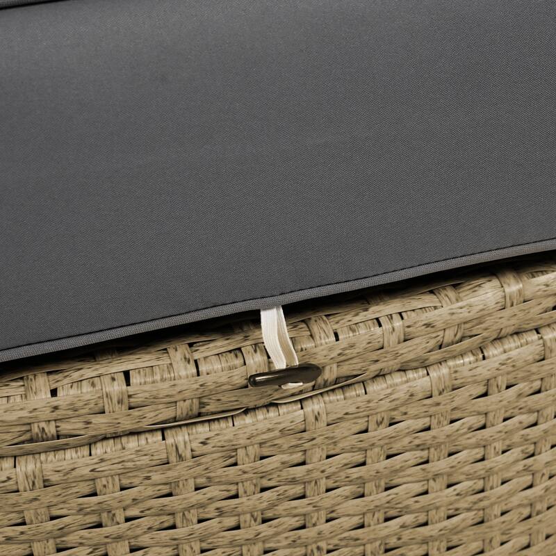 Outdoor Patio Daybed Wicker Rattan Double Daybed