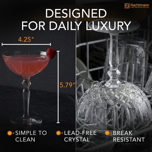 Nachtmann Set of 2 Noblesse Cocktail Glasses - 6oz - Bed Bath & Beyond