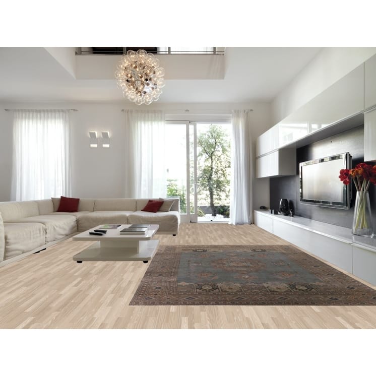 Over-Dyed Tabriz Persian Vintage Rug Hand-Knotted Blue Wool Carpet - 9'4"x 12'10"