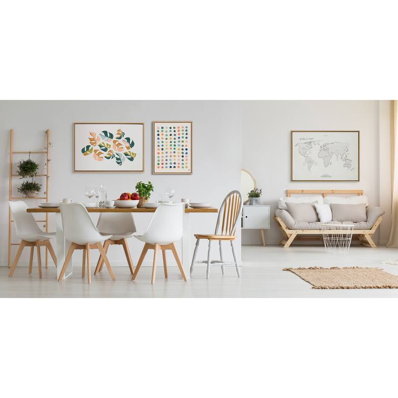 Kate and Laurel Sylvie Meditation 3 Framed Canvas by Kelly Knaga