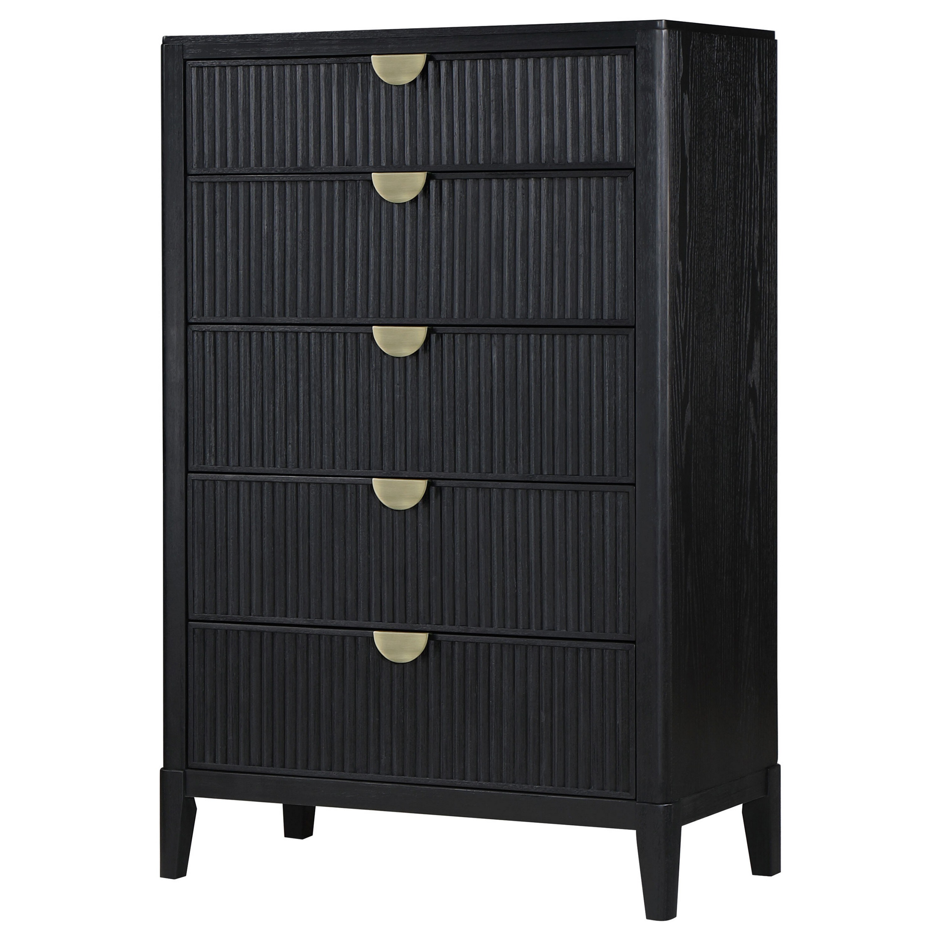 black and gold tall dresser Jack Chest, 5 Drawers, Tone Metal Handles, Wood one sleeve sequin dress