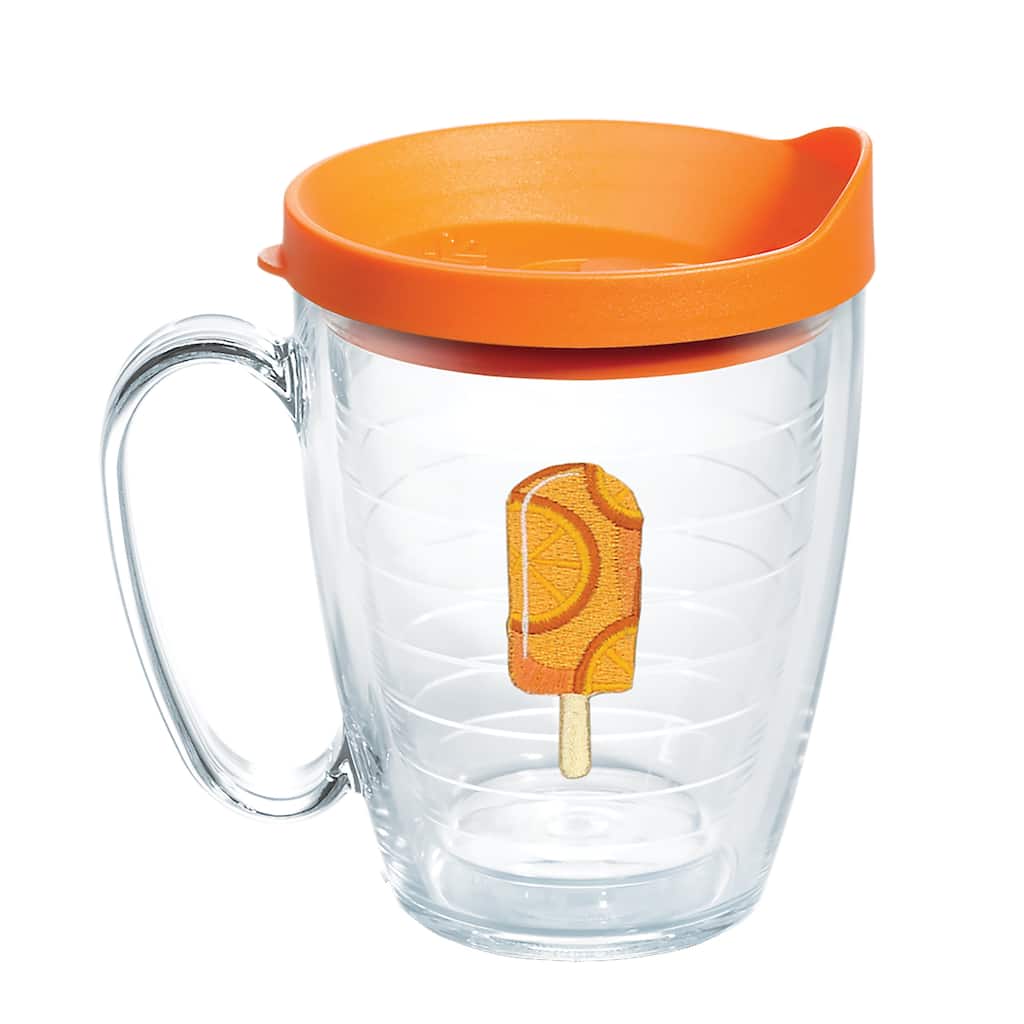 Tervis Ice Popsicle Collection Made in USA Double Walled Insulated Travel Tumbler, Orange Pop - 16oz Mug
