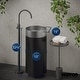 preview thumbnail 6 of 13, Karran Cinox Stainless Steel Round Pedestal Sink