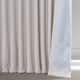 Exclusive Fabrics Faux Linen Extra Wide Room Darkening Curtain Panel