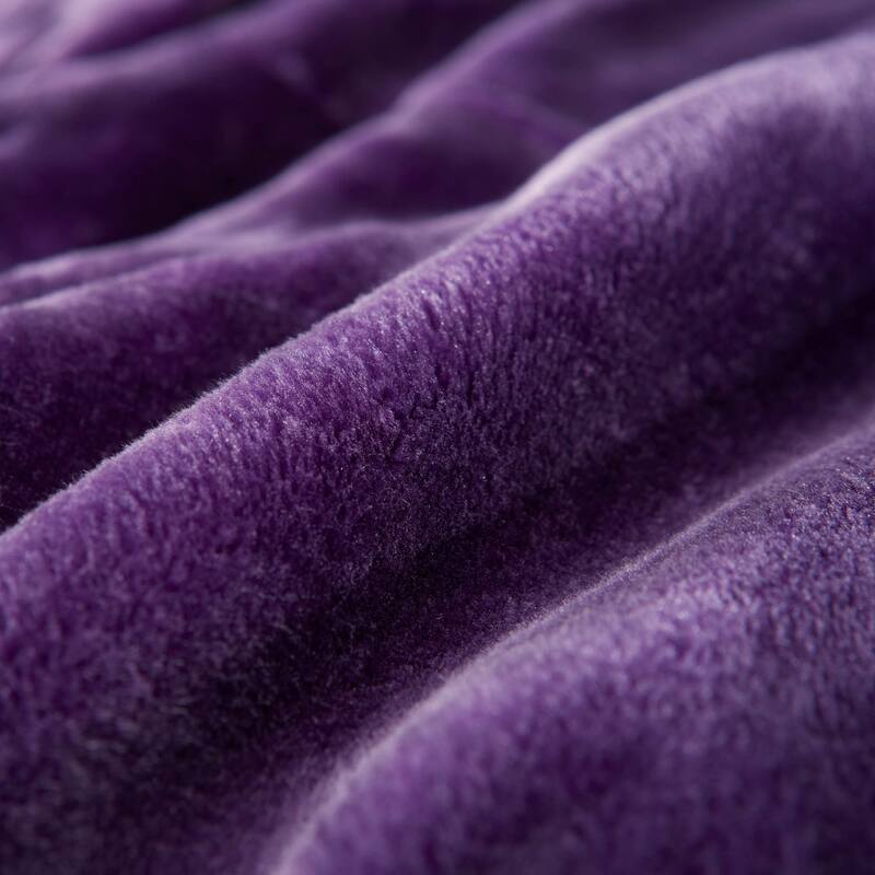 Clara Clark Ultra Plush Thick Reversible Microfiber Heavy Blanket - Raschel Imitation Mink Blanket