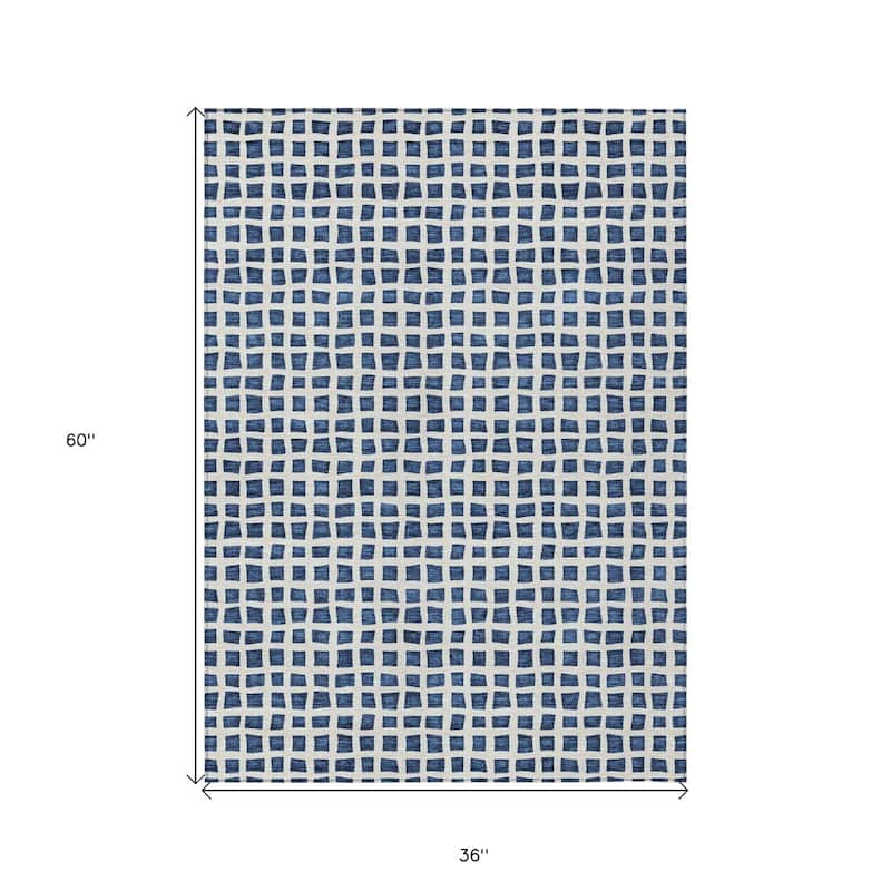 HomeRoots Geometric Transitional Rectangle Outdoor Rug