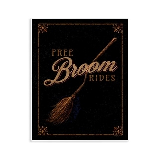 Stupell Rustic Free Broom Rides Wall Plaque Art Design By Molly Mattin - Bed Bath & Beyond - 41365193