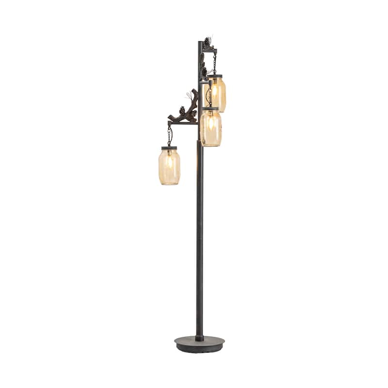 Fire Catcher Rustic 65.5" Floor Lamp - 65.5" x 11.5" x 11.5"