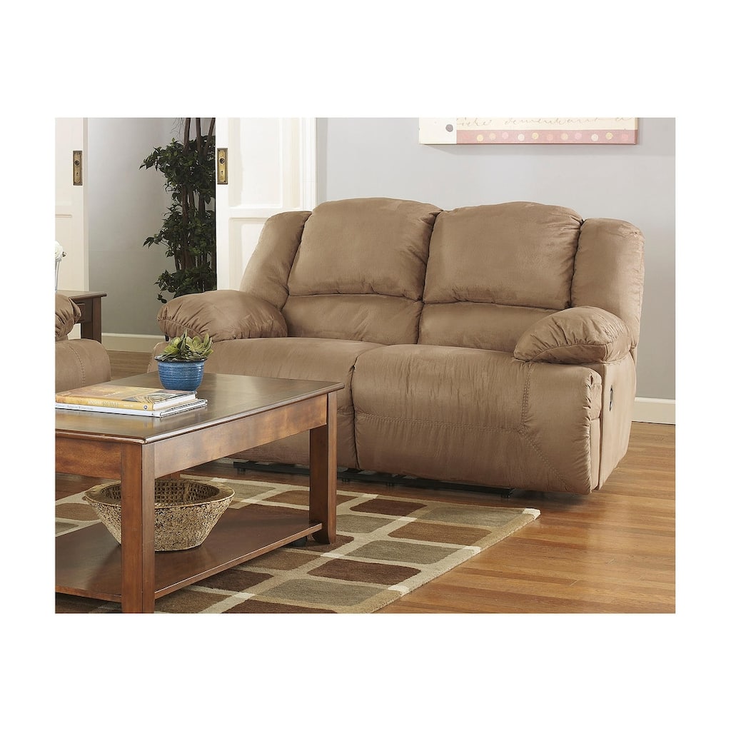 Signature Design by Ashley Hogan Mocha Reclining Loveseat