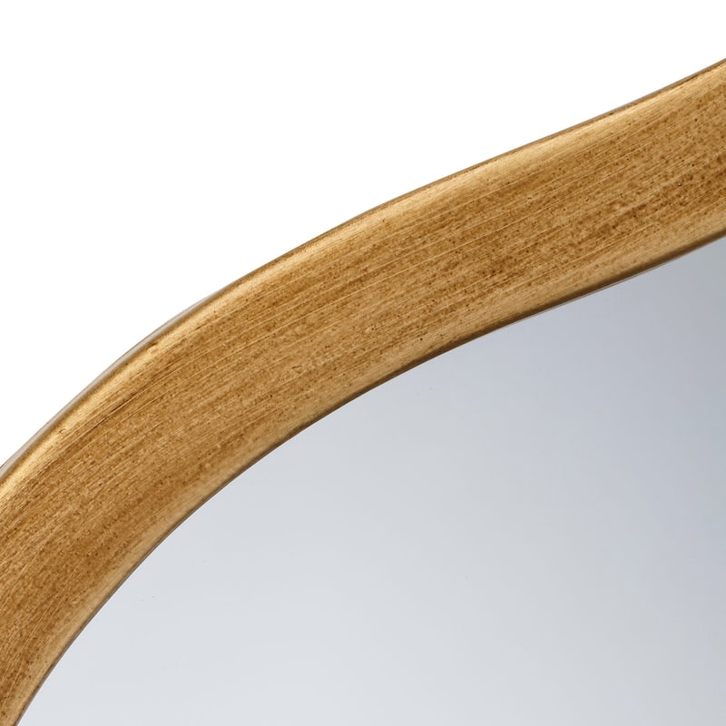 Ripple Wavy Iron Floor Mirror