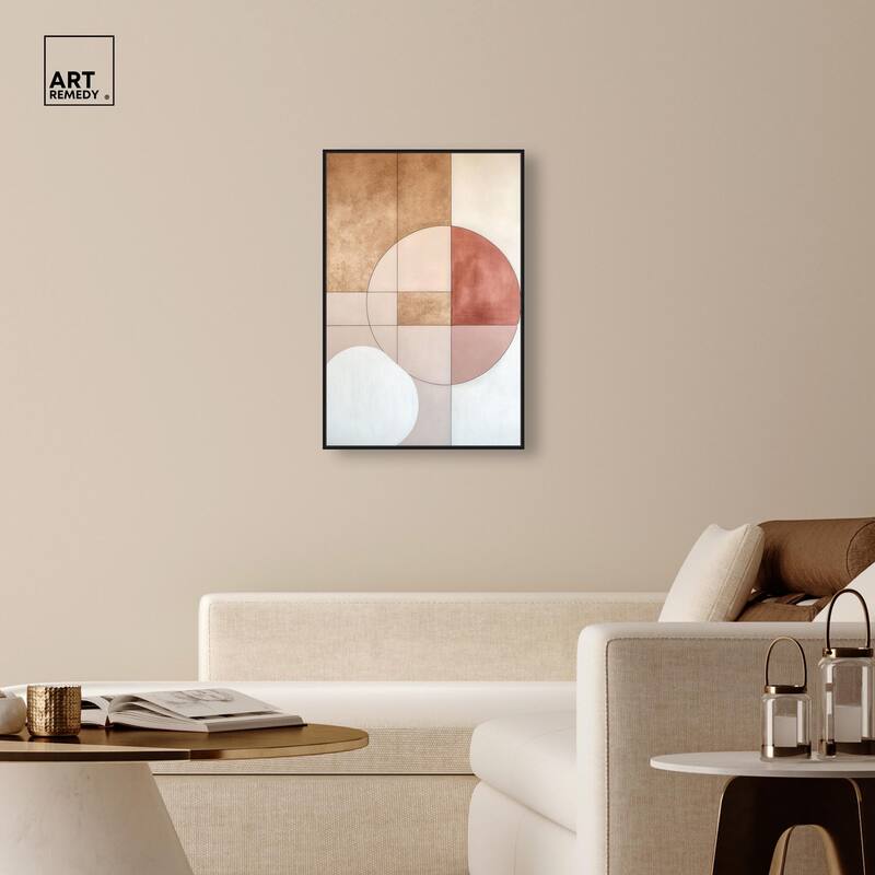 Modernist Circles II Canvas by Art Remedy