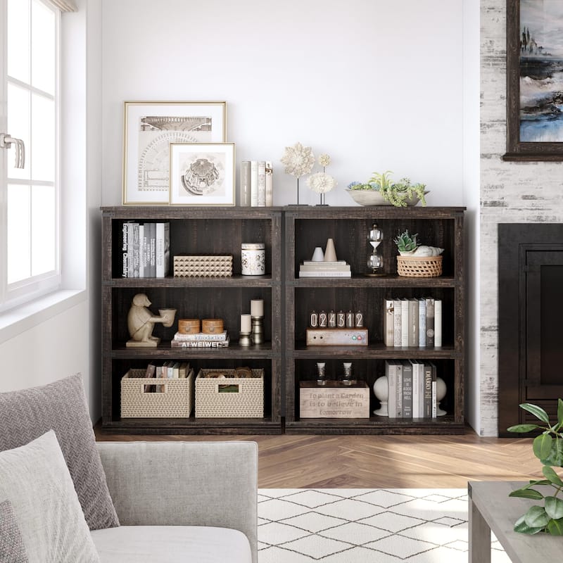 5 Tier Bookcase Modern Farmhouse Book Shelf