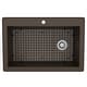 preview thumbnail 28 of 82, Karran Drop-In Quartz 33 in. 1-Hole Single Bowl Kitchen Sink Kit