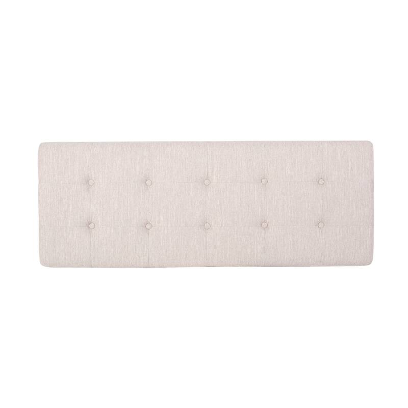 Button-tufted Sleek Bench