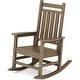 preview thumbnail 66 of 110, Modern High-Back Rocking Adirondack Chair All Weather Brown