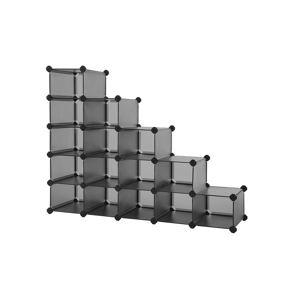 Interlocking Plastic Cubes Storage Organizer with Divider Design - On Sale  - Bed Bath & Beyond - 33168049
