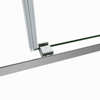 Spezia 60" W x 76" H Sliding Frameless Shower Door in Brushed Nickel - 60" W x 76" H