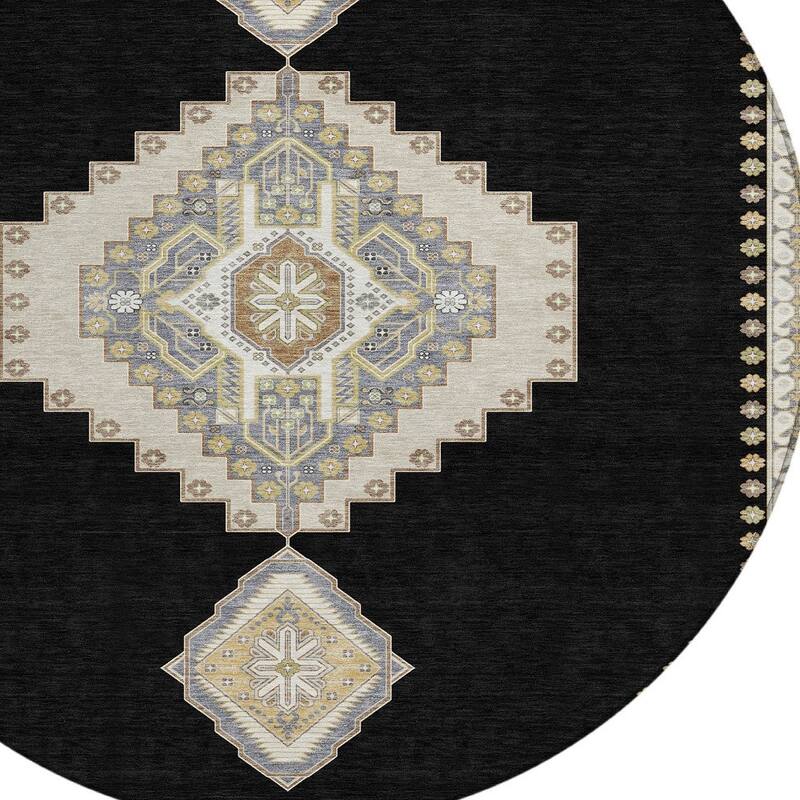 HomeRoots Oriental Traditional Rectangle Outdoor Rug