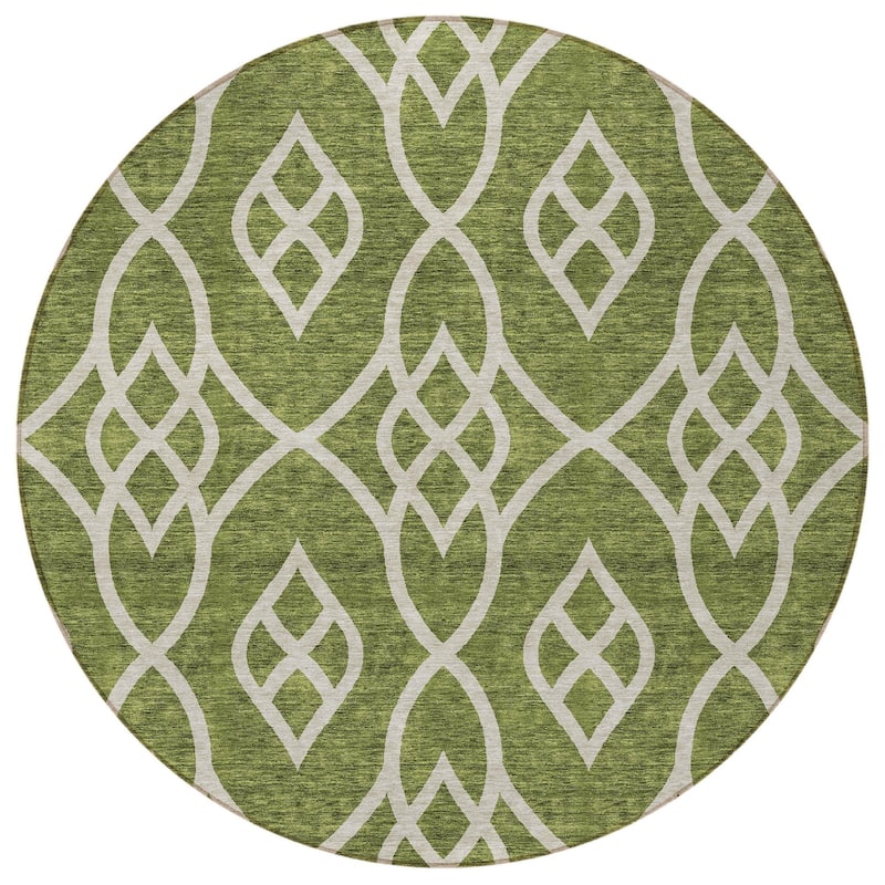 HomeRoots Trellis Transitional Rectangle Outdoor Rug