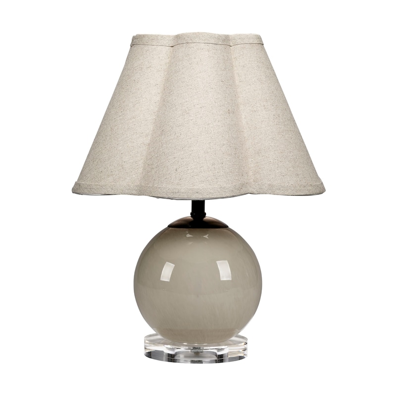 Jamie Young Dottie Blown Glass Table Lamp with Linen Shade