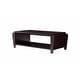 preview thumbnail 2 of 3, Rafi Contemporary Brown 56-inch 1-Shelf Coffee Table by Furniture of America