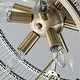 preview thumbnail 10 of 23, Modern Glam Black / Antique Bronze 4/10-Light Glass Drum Flush Mount Contemporary Ceiling Light For Living Room Entryway