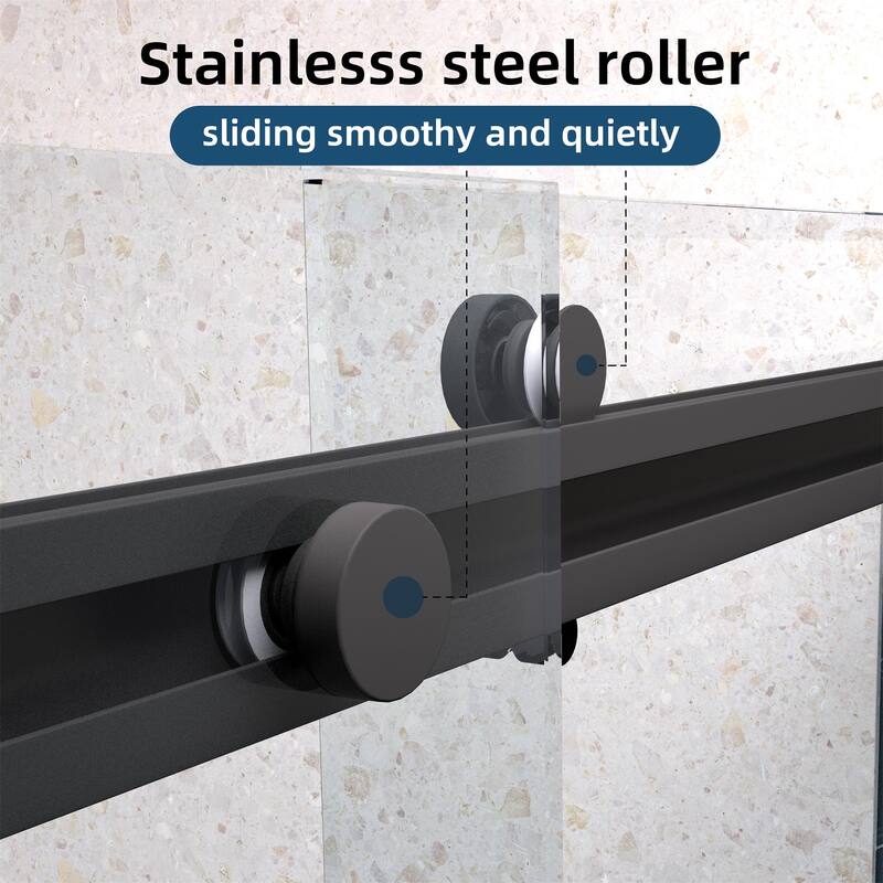 48" x 74" Bypass (Double Sliding) Shower Door