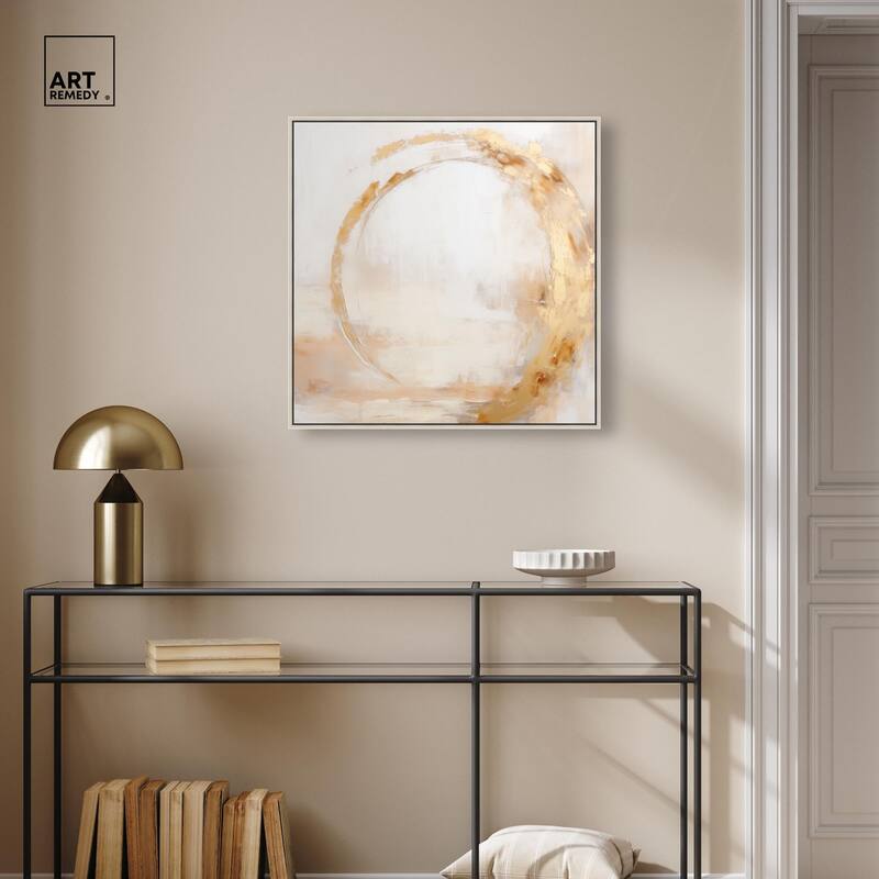 Golden Orb II Canvas by Art Remedy