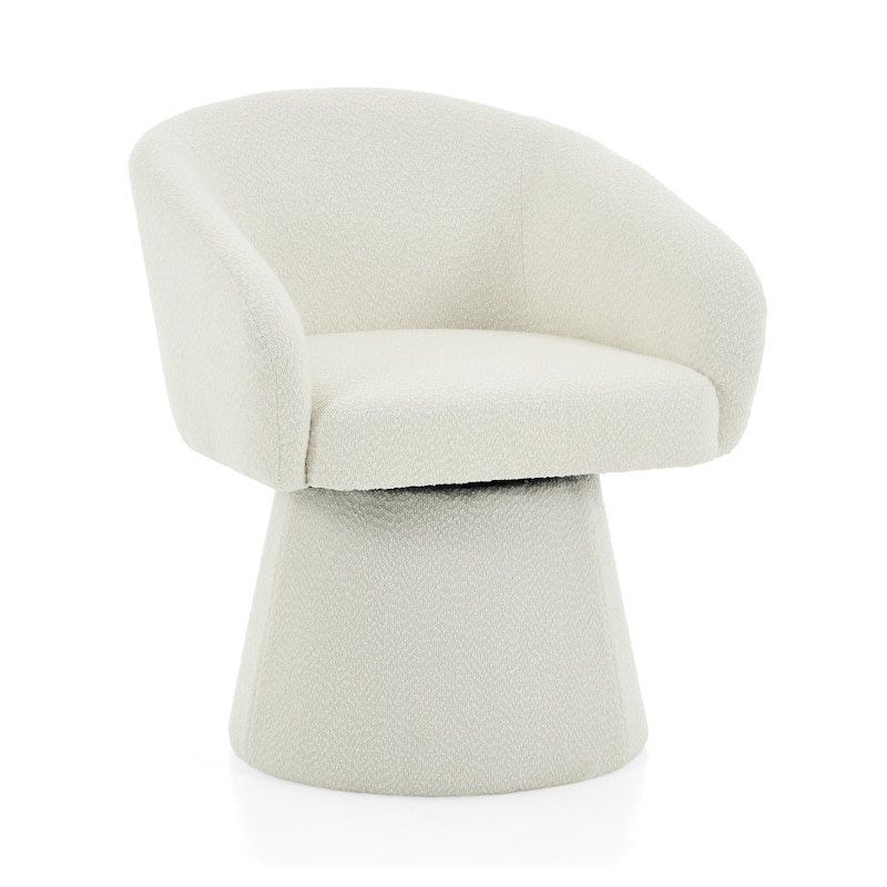 Christopher Knight Home - Calder Boucle Upholstered 360° Swivel Barrel Chair
