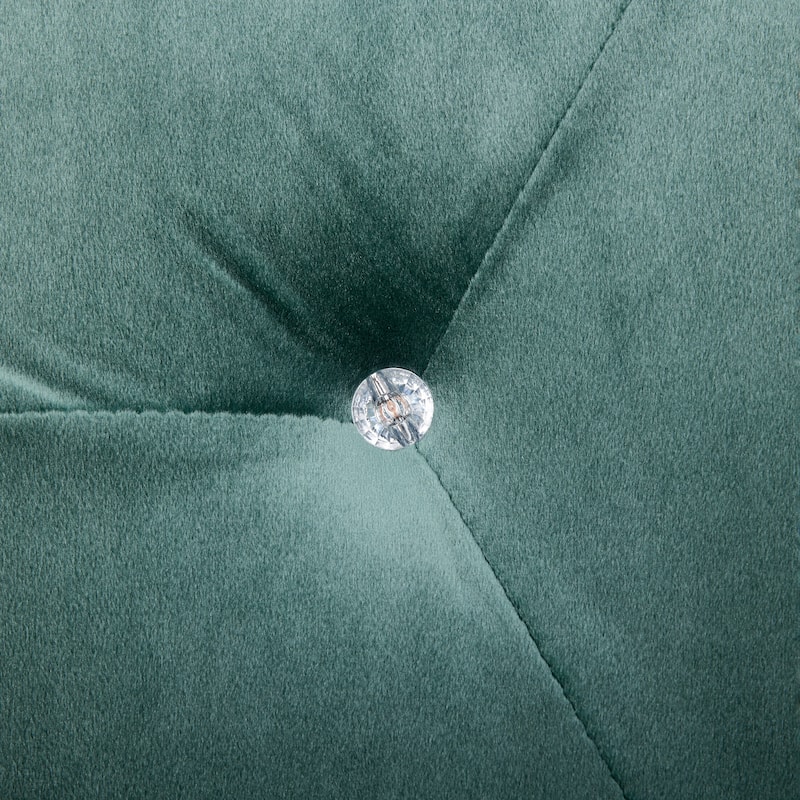 Elegant Velvet Polygon Diamond Tufted Storage Ottoman, Multi-Functional Footrest and Seating Solution, Practical Storage