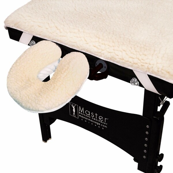 Master Massage Ultra Fleece Pad with 2 pc Ultra Fleece Pillow Covers - Off White. Opens flyout.