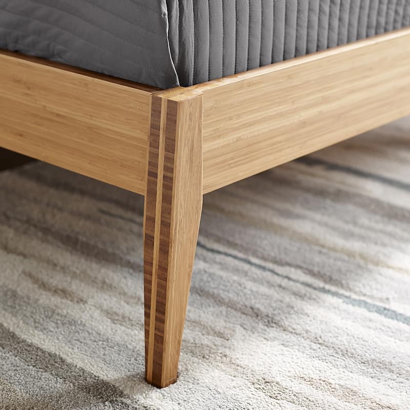 Tristan King Platform Bed, Golden