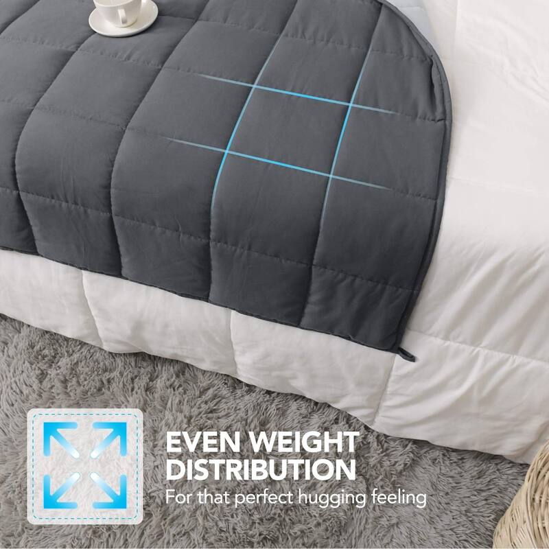 Deconovo 100 Cotton Shell Weighted Blanket with Glass Beads