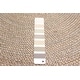preview thumbnail 7 of 7, ECARPETGALLERY Braided Weave Palas Denizli Taupe Jute Rug - 4'0 x 4'0