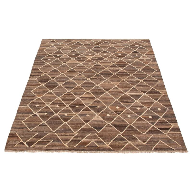 Sivas Brown Kilim 6'1" x 7'9" - 6'1 x 7'9