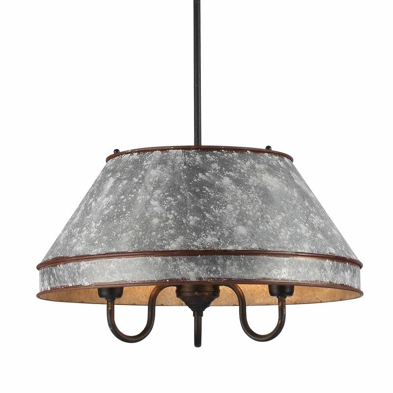Wry Lighting Jasper 3-light Pendant in Antique Black Iron - 3 Light Pendant