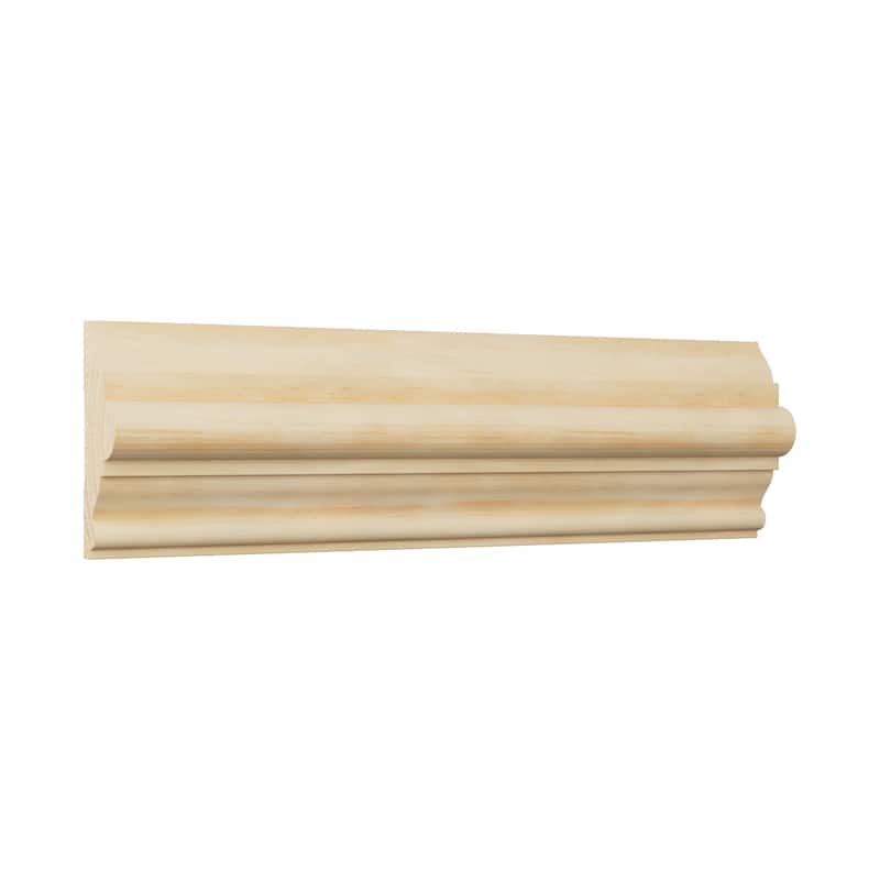 WM300: 1-1/16-in D x 3-in W x 96-in L Americraft Solid Hardwood Stain Grade Chair Rail Moulding