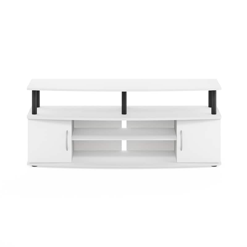 Furinno JAYA Large Entertainment Center Hold up to 55-IN TV - White